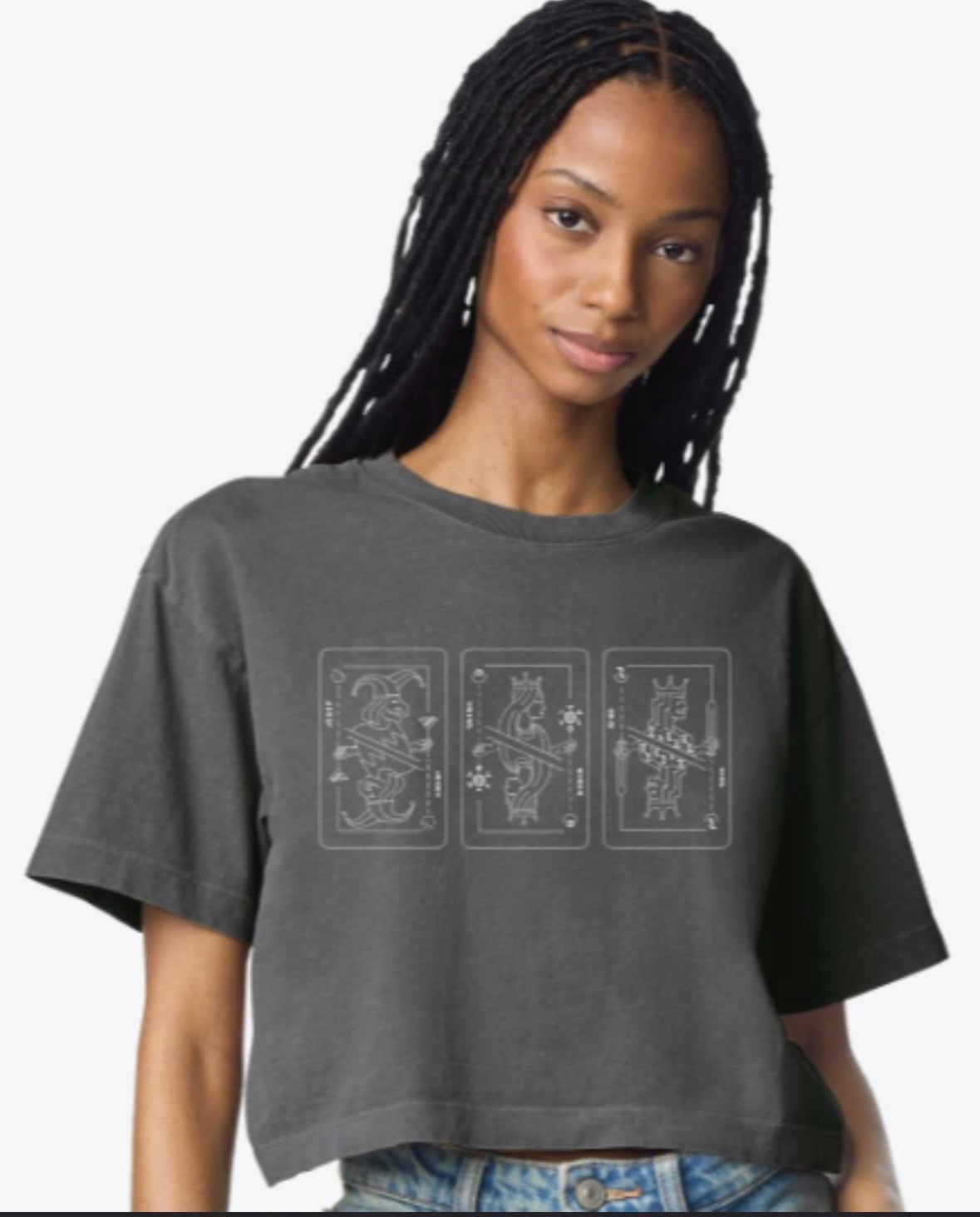 Cards Cropped Tee