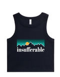 Insufferable - Women’s Organic Rib Crop Tank *Pre-Order*