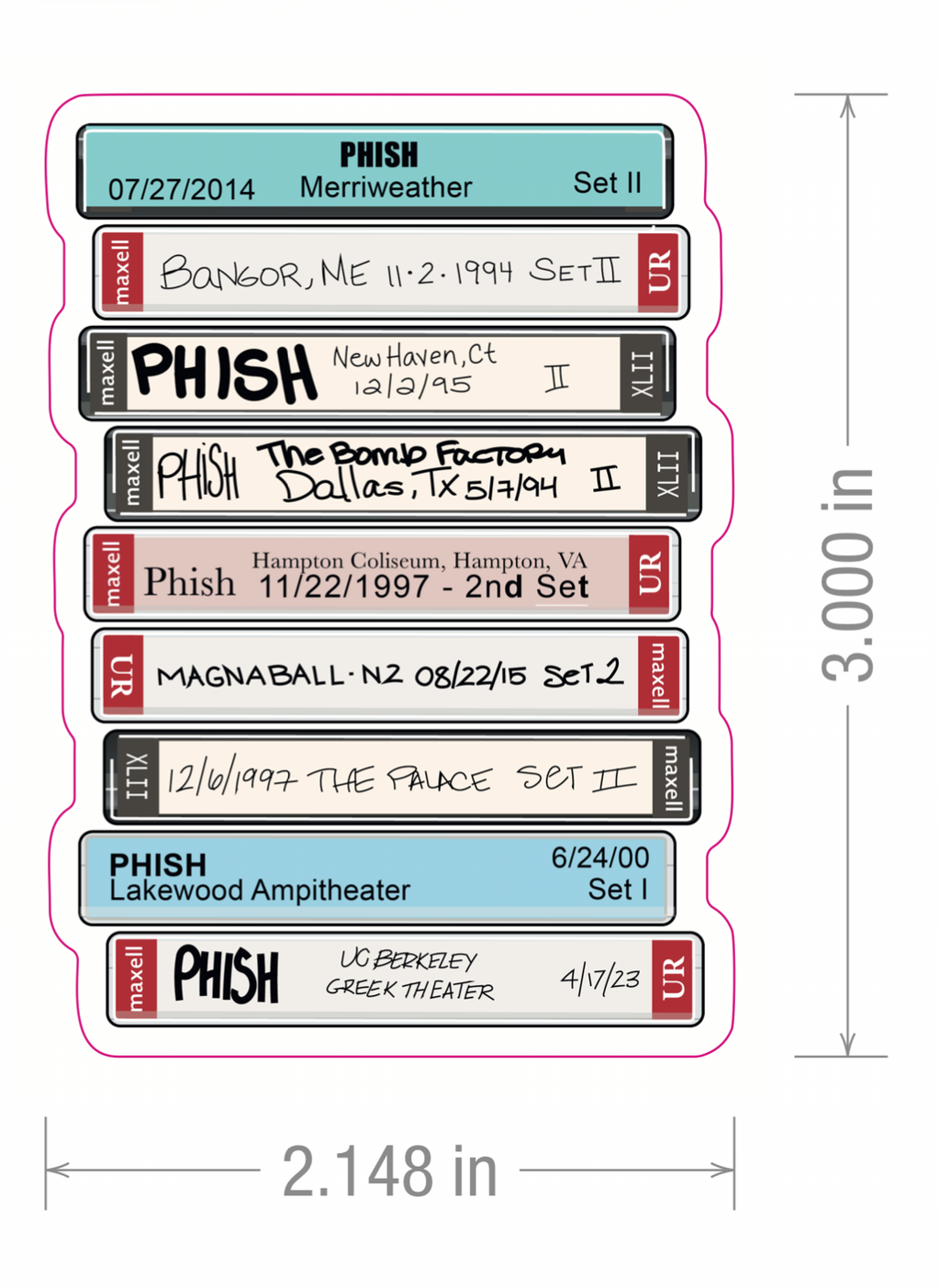 Phish Sticker - Best of Tweezer